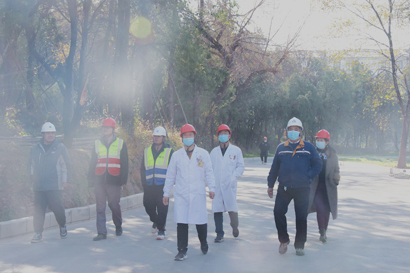 河南省工人龙门疗养院业主代表参观改造提升项目建设情况